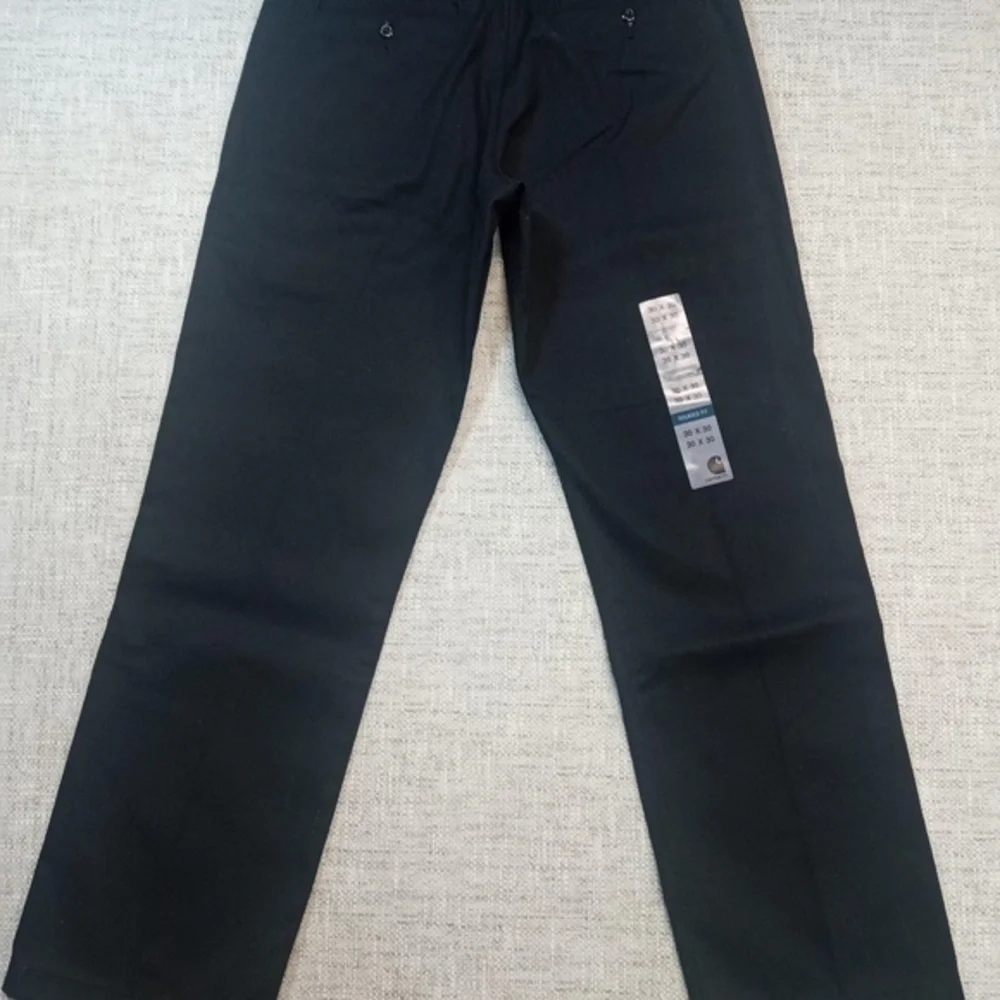 Carhartt Size 30x30 Relaxed Fit Black Twill Work Pants NWT‎